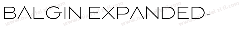 BALGIN EXPANDED字体转换
